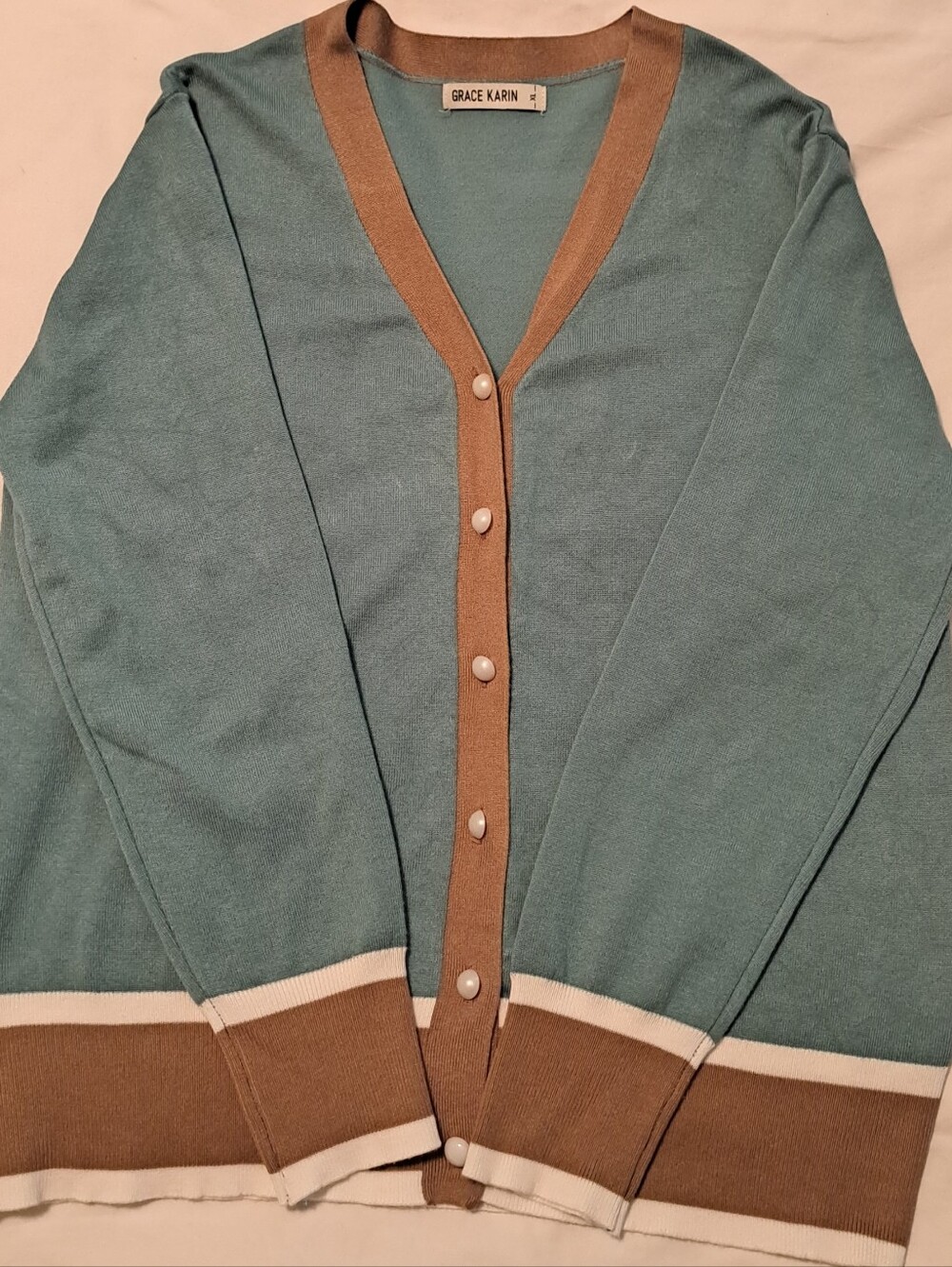 GRACE KARIN Cardigan Sweaters for Women Lightweight Long Sleeve Cropped Cardigan